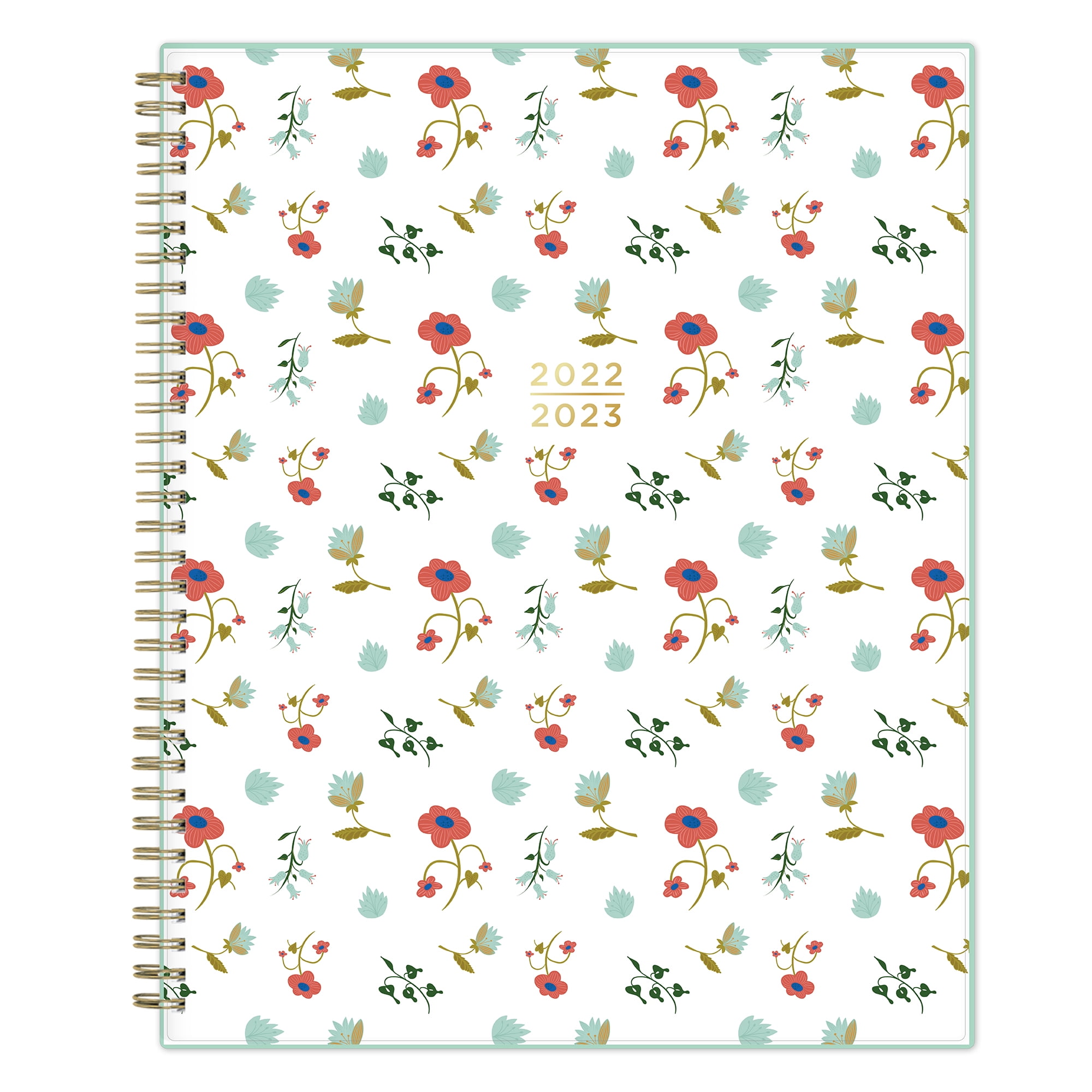 Blue Sky 2022-2023 Weekly/Monthly Planner, 8.5' x 11', Senn and Sons, Tidy Floral
