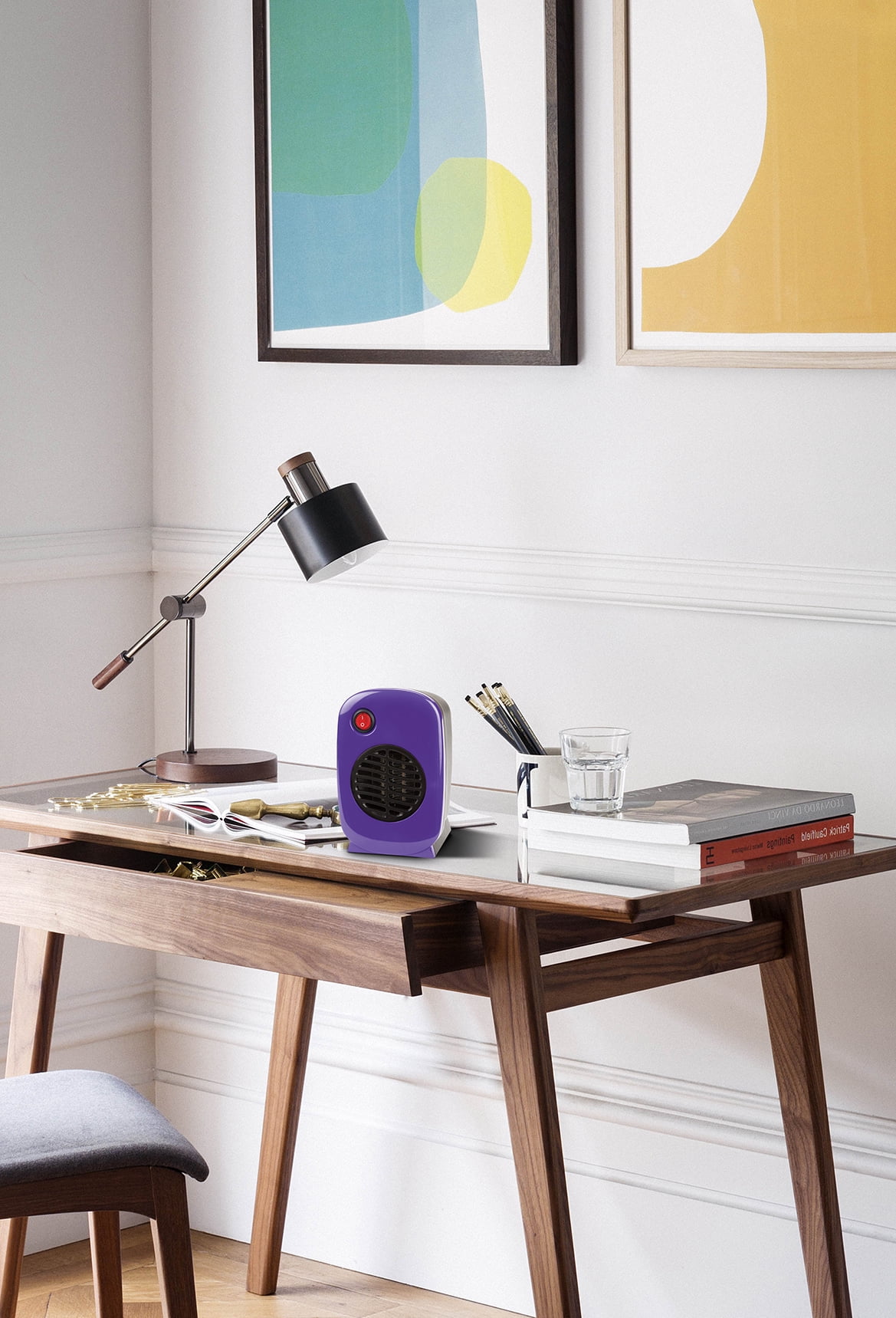 Soleil Personal Electric Ceramic Heater, 250 Watt MH-01, Purple -  Walmart.com