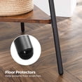thumbnail image 3 of Coat Rack Freestanding Coat Hanger Stand Hall Tree with 2 Shelves for Clothes Hat Bag Rustic Brown and Black, 3 of 9