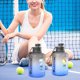 thumbnail image 5 of Botella de agua deportiva, botella de agua de 2,2 L, botella deportiva grande con asa, sin BPA, muy adecuada para deportes y actividades al aire libre, peso ligero, irrompible, sostenible, botella de, 5 of 7