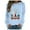Light Blue, variant on WEAIXIMIUNG Camo Sweatshirt for Women Cute Women's Christmas Print Crew Neck Pullover Long Sleeve Hoodie Casual Sweatshirt