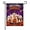 D, variant on Halloween Welcome Garden Flag 11.8 x 17.7 in, Cute Ghost Black Cat Pumpkin Double Sided Weather Resistant Yard Banner, Flag Only