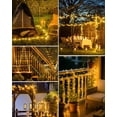 thumbnail image 4 of Outdoor Solar String Lights, 5M Solar Outdoor Fairy Lights with 8 Lighting Modes, IP65 Waterproof Solar Lights for Tree, Yard, Balcony Decoration (Warm White), 4 of 8