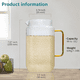thumbnail image 4 of Jarra Vidrio Para Agua C/tapa Para Refrigerador Cristal 2l Xtellar transparente, 4 of 4