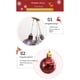 thumbnail image 3 of bolas de Navidad, decoraciones de árbol, bombillas de Navidad clásicas inastillables, decoración de coronas navideñasOro rosa1PCS, 3 of 5