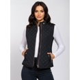 thumbnail image 3 of NE PEOPLE Women’s Quilted Vest – Lightweight Sleeveless Full Zip Up Casual Stand Collar Padding Gilet Jacket with Pockets NEWV40 Black M, 3 of 7