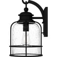 thumbnail image 5 of Quoizel Bowles 1-Light Earth Black Outdoor Wall Lantern, 5 of 7