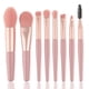 thumbnail image 1 of 8pcs Mini Makeup Brushes Set, Makeup Brush Kit for Blush, Eye Brushes for Blending, Shadow, Eyelash, Lip and Brow - Perfect Touch Up Makeup Kit (Pink), 1 of 4