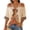 Beige, variant on Halloween Boho Blouses for Women Floral Print Curved Hem Soft Oversized Fit Clothes for All Weekend Wear, (M)