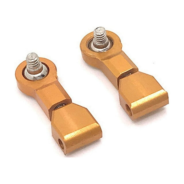 tredstone Pack of 2 1/28 Remote Control Car Upper Swing Arms Modification Crawler Automotive Metal Parts Supply Replacement for MINI-Q9 Gold