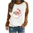 thumbnail image 1 of RKSTN Sweatshirt for Women Nouveau Pull Décontracté à Manches Longues Col Rond Mode Imprimé Haut Sweatshirt de Noël, 1 of 4