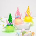 thumbnail image 5 of 3 Pieces Easter Bunny Gnomes with LED Light Decor Handmade Plush Gnomes Santa Elf Hanging Gnomes Easter Tree Ornaments Set for Tree Ornament Decoration, 5 of 10