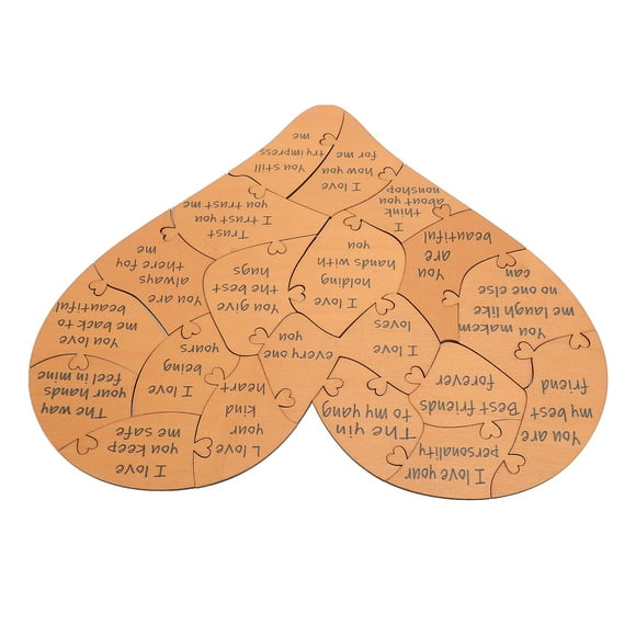 Heart Shape Puzzle, Heart Shape Jigsaw Puzzle Density Board for Anniversaries