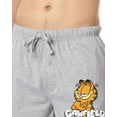thumbnail image 3 of Garfield Comic Mens' Smug Cat Pose Sleep Soft Pajama Shorts For Adults, 3 of 6