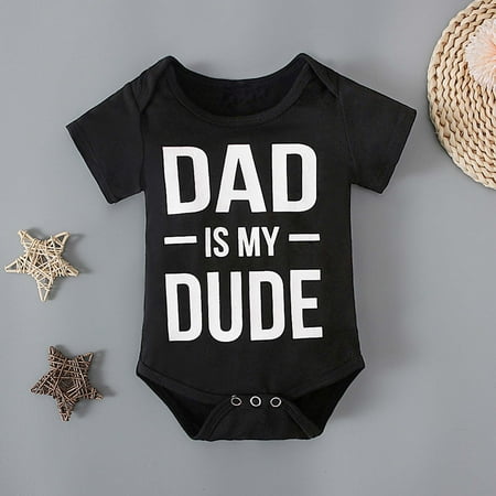 

Leutsin Toddler Baby Girl Ruffled Sleeveless Romper Toddler Baby Girls Boys Short Sleeve Letter Print T-Shirt Jumpsuit Romper
