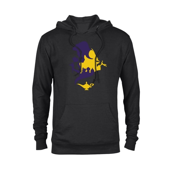 Disney Aladdin Jasmine and Jafar - Pullover Hoodie for Adults - Customized-Black