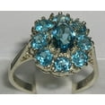 thumbnail image 2 of LBG 14k White Gold Natural Blue Topaz Womens Promise Ring - Size 11.5, 2 of 4