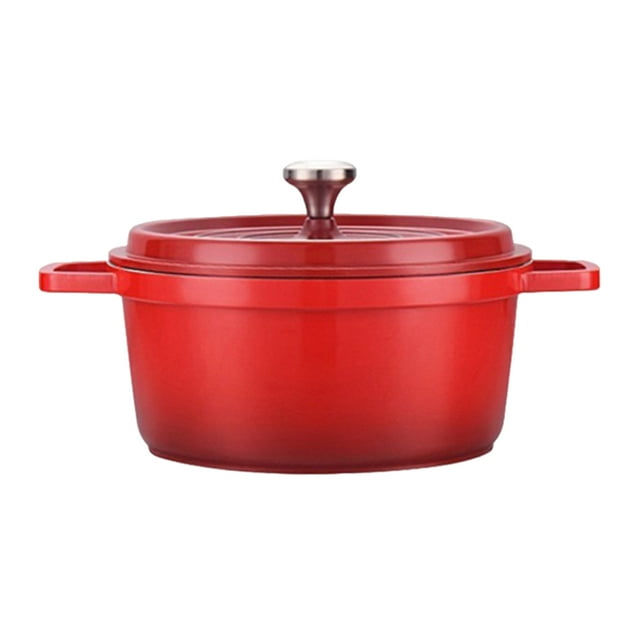 Hyasfey Heavy-duty Stockpot Non-Stick Saucepan with Lid Cast Aluminum Pot Versatile Cookware for Cooking Baking Frying Simmering
