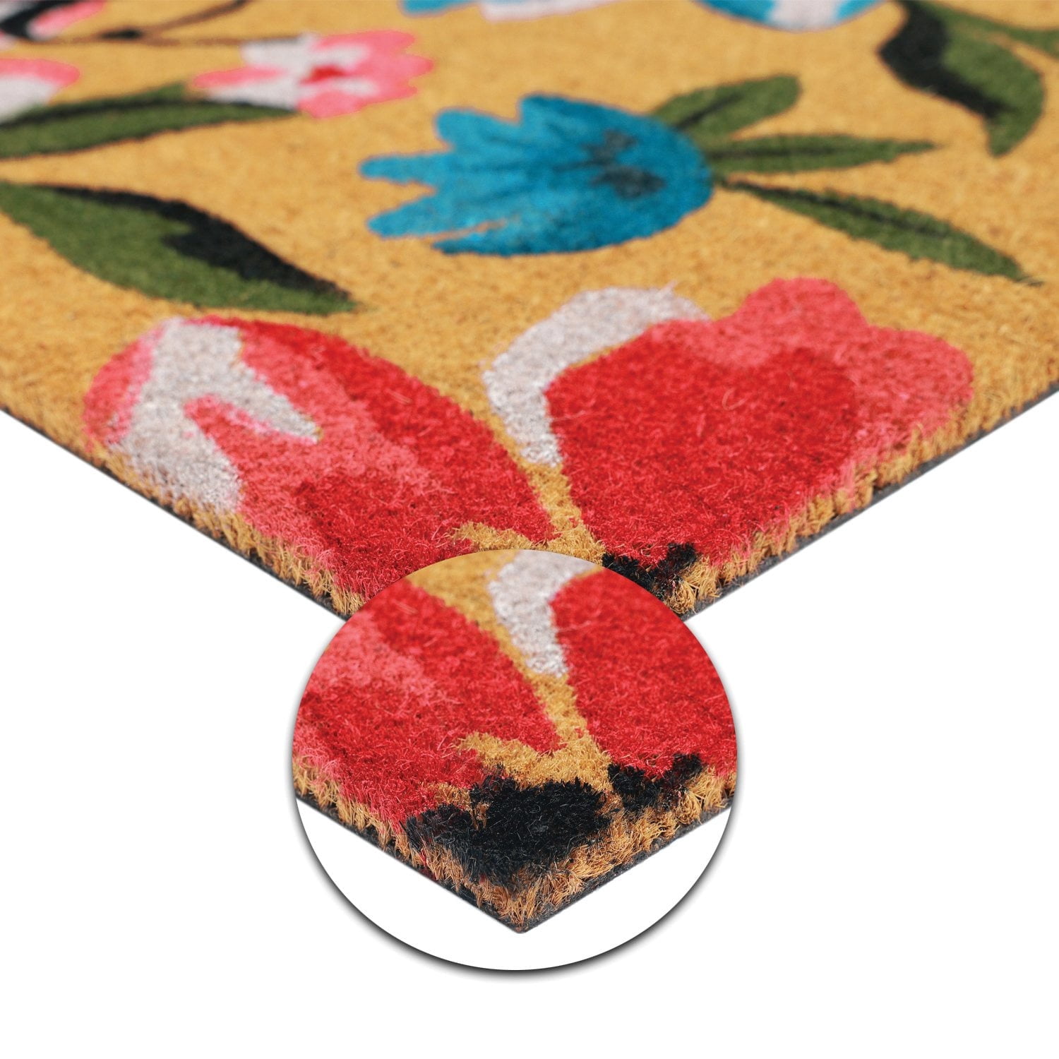 Summer Estate Coir Doormat, 23" x 57" – Large Outdoor Welcome Mat