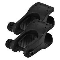 Soimiss 2Pcs Walking Cane Holder Wheelchair Accessory Black Plastic Storage Medical Use