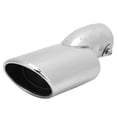 thumbnail image 2 of Silver Exhaust Tip Stainless Steel Tailpipe 57mm/2.24in Inlet 106mm/4.17in Outlet Universal for Car Truck, 2 of 8