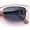 Pink - Smoke, variant on Womens Narrow Rectangle Mod Luxury Fashion Plastic Sunglasses Blue - Smoke