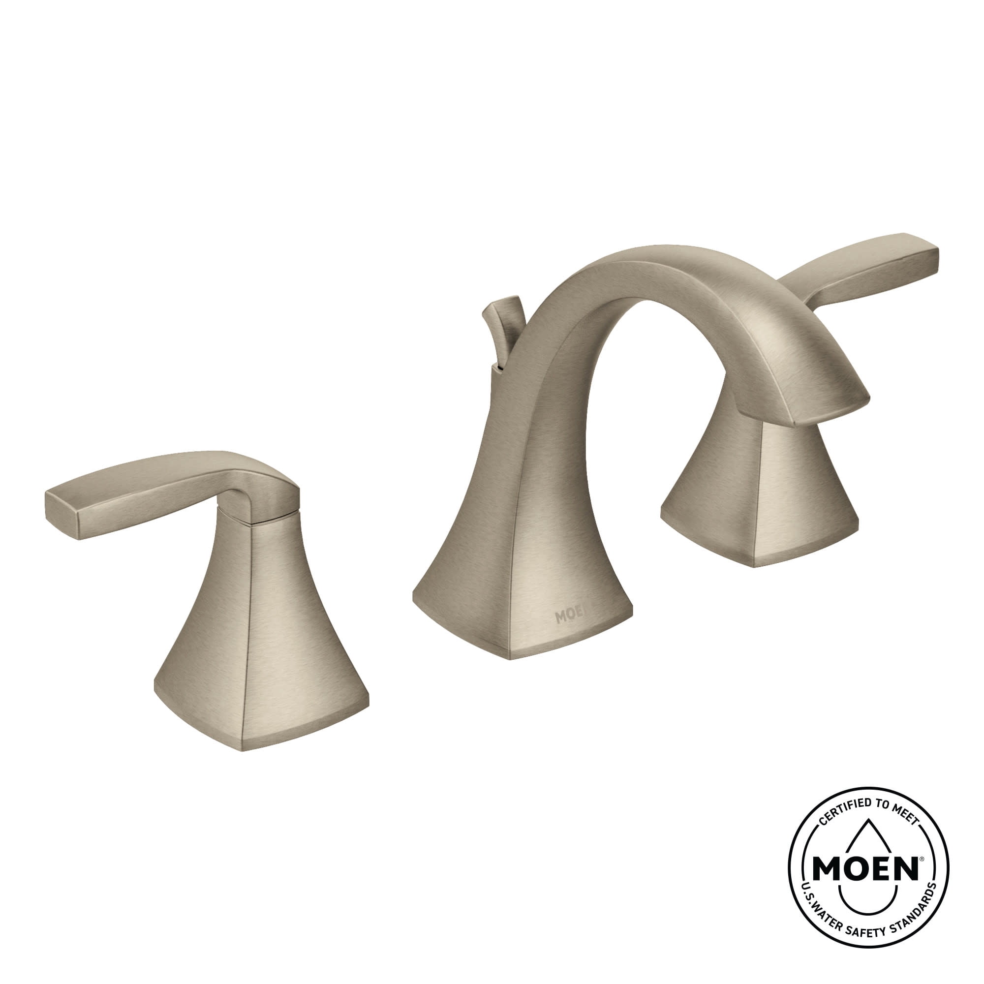 Moen Voss Brushed Gold Two-Handle Bathroom Faucet