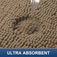 thumbnail image 3 of Smiry Bathroom Rugs Sets 2 Piece, Soft Absorbent Chenille Bath Rug Set, Non Slip Machine Washable Shaggy Bath Mats for Tub, Shower, and Floor (30x20+24x16, Camel), 3 of 6