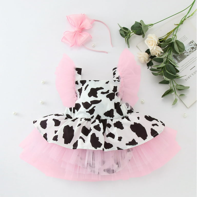 Xudanell Girls Black Dress Romper Dress Cow Print Sleeveless Dresses Hair Band Outfits Baby Girl Dresses Multicolor 3-4 Years - Walmart.com Xudanell Girls Black Dress Romper Dress Cow Print Sleeveless Dresses Hair Band Outfits Baby Girl Dresses Multicolor 3-4 Years - Walmart.com