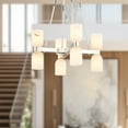 thumbnail image 3 of CH338822VBAR-Alora Lighting-Lucian - 8 Light Chandelier-37.75 Inches Tall and 22 Inches Wide-Vintage Brass Finish-Alabaster Glass Color, 3 of 7
