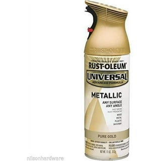 Rust-Oleum 245220 Universal Metallic Spray Paint, 12 oz, Gold Metallic