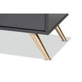 thumbnail image 7 of Baxton Studio Kelson Modern and Contemporary Dark Grey and Gold Finished Wood 2-Door Sideboard Buffet, 7 of 7