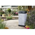 Keter Rockford Duotech Outdoor Garbage Can, Gray, Heavy duty plastic