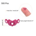 thumbnail image 2 of Unique Bargains 500pack Open Bead Tips Knot Covers for Jewelry Making DIY Crafts, Rose Red, 2 of 5