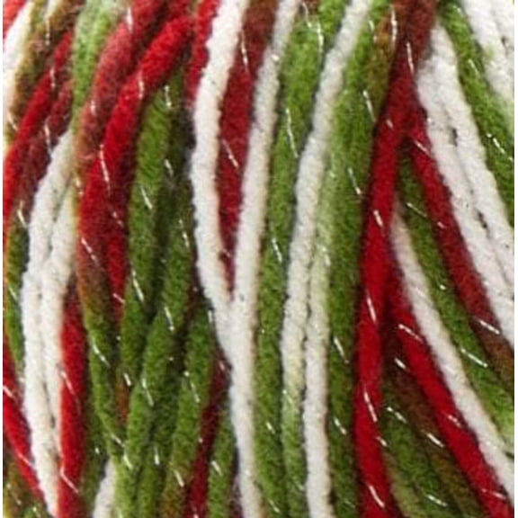 Premier Basix Shimmer Acrylic/Metallic Polyester Poinsettia Yarn, 100 Yards