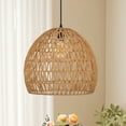 thumbnail image 4 of Viaurbe Dining Room Decor Rope Pendant Light Creative Rope Woven Lampshade, 4 of 20