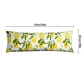 thumbnail image 6 of Lemon Print Body Pillow Cover - Soft & Breathable Fabric, Hidden Zipper, 20"x54", Cute Fruit & Floral Design - Perfect Gift for Lemon Lovers, Summer Decor, Side Sleepers & Pregnancy Support, 6 of 7