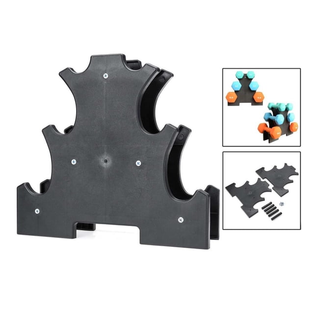 Soporte de mancuernas perfecl 3 niveles 33x29x8.5cm