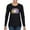 Black, variant on Baseball Mom Cheetah Glitter Sports Womens Graphic Long Sleeve T-Shirt, Black, Medium