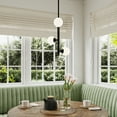 thumbnail image 2 of Avec 13.375 in. 3-Light Matte Black Contemporary Pendant Light, 2 of 3
