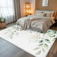 thumbnail image 5 of Eucalyptus Leaves 6x9 Area Rugs, Spring Botanical Pastoral Watercolor Non-Skid Rubber Backing Large Rectangle Rugs - Living Room Bedroom Home Office, Indoor Floor Mat Carpets Washable Rug, 5 of 9