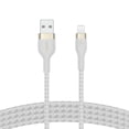 thumbnail image 3 of Cable de carga Belkin BoostCharge Pro Flex USB tipo A a Lightning de 3 m, blanco, 3 of 5