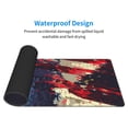 thumbnail image 4 of Pofeuu Watercolor Bald Eagle Print Desk Mat for Keyboard and Mouse，Computer Desk Matt for Desktop，Large Mouse Pad for Desk，Desk Pads on Top of Desks 12x31.5in, 4 of 8