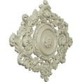 thumbnail image 3 of 22 1/2"W x 30 3/8"H x 1 1/2"P Katheryn Ceiling Medallion, Hand-Painted Clear Yellow, 3 of 6