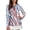 American Flag Zebra, variant on Garronmavis Women's Quarter Zip Golf Shirt Long Sleeve Golf Tennis Shirt for Women Workout Tennis Shirts Animal Print Shirts, Pink Leopard Print, Size L