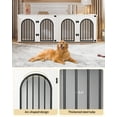 thumbnail image 6 of Dog Crate Furniture, 71" Heavy Duty Dog Kennels with Divider, Pads, Side Table, TV Cabinet, 6 of 7