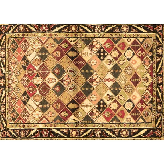 Ahgly Company Indoor Rectangle Persian Brown Traditional Area Rugs, 5' x 7'