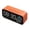 Orange, variant on Moocorvic New Smart Mirror Bluetooth Speaker Subwoofer Portable Mini Stereo Mini Clock Home Alarm Clock Card