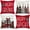 Red Black White, variant on Christmas Pillow Covers 18x18 Inch Set of 4, Snowflake Xmas Tree Present Merry Bright Holiday Decor Decorative Cushion Cases Winter Decoration for Home G401N-18