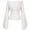 White, variant on PMVFHDE 2026 Women Solid Color Off Shoulder Flare Sleeve Casual Blouse Top For womens tops